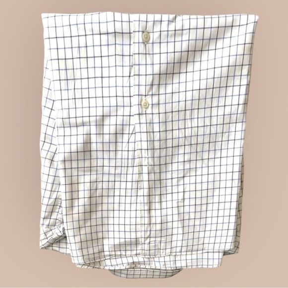 Polo Ralph Lauren Bonnard White and Blue Checkered Long Sleeve Shirt Sz XL - Picture 6 of 6